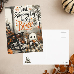 Schattig spook dat Boe zegt Knus Gelukkig Hallowee Briefkaart