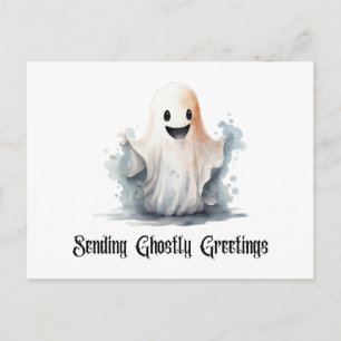 Schattig spook dat spookachtige Halloween-groeten  Feestdagenkaart