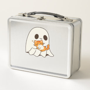 Schattig spook en kat, Cadeau Halloween Klassiek T