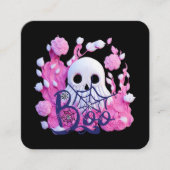 schattig spook Halloween boo pack Vierkante Visitekaartje (Voorkant)