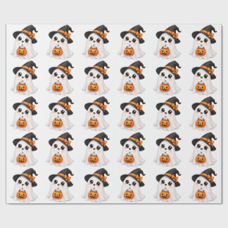 Schattig spook Halloween Cadeaupapier
