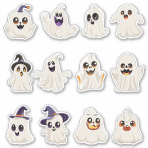 schattig spook Halloween sticker
