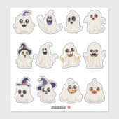 schattig spook Halloween sticker (Vel)