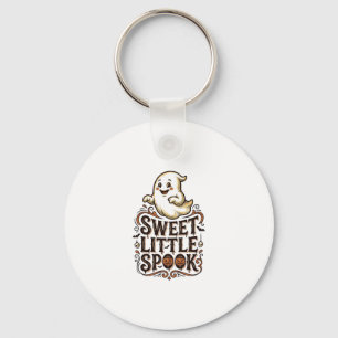 Schattig spook Halloween vintage griezelige shirt_ Sleutelhanger