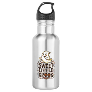 Schattig spook Halloween vintage griezelige shirt_ Waterfles