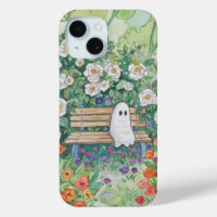 Schattig spook in tuin cottagecore botanische bank
