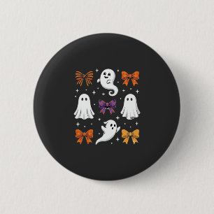 Schattig spook met strikken Halloween ontwerp_1 Ronde Button 5,7 Cm