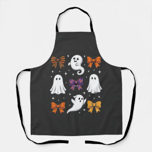 Schattig spook met strikken Halloween-ontwerp_1 Schort