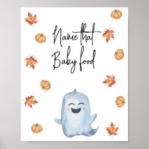 Schattig spook - Noem dat baby voedsel Poster