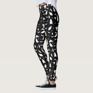 Schattig spook, vleermuizen & spinnen Halloween pa Leggings