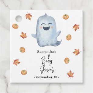 Schattig spookje - babyshower bedankjes labels