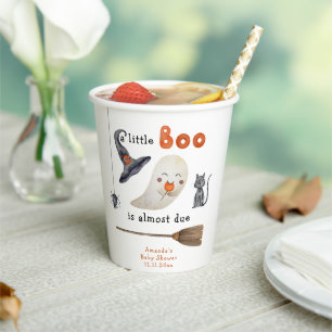 Schattig spookje - babyshower papieren bekers