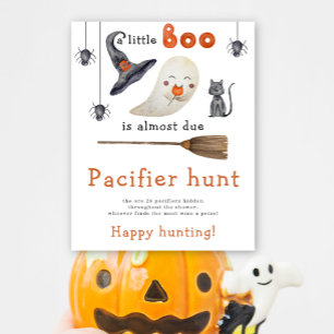 Schattig spookje - Fopspenen jacht spel baby showe Poster