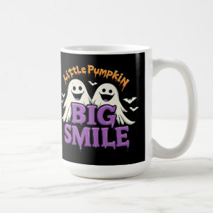👻✨ Schattig spookje & vleermuis Halloween koffie  Koffiemok
