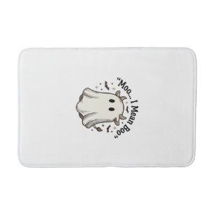 Schattig spookkoe Halloween Moo ik bedoel Boo Shir Badmat
