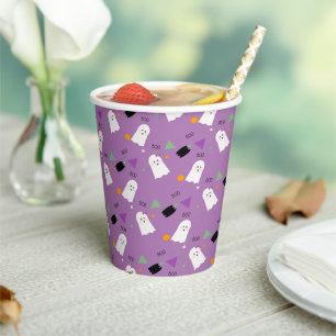 Schattig spookkoppel griezel Halloween confetti Papieren Bekers