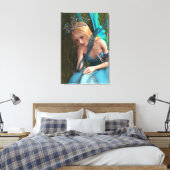 Schattig sprookjeswezen canvas afdruk (Insitu (Slaapkamer))