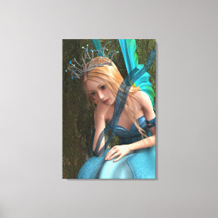 Schattig sprookjeswezen canvas afdruk