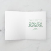 Schattig St. Patrick's Day-eekhoorn met groene hoe Kaart (Binnen)