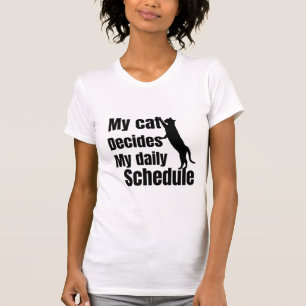 Schattig staand kat ontwerp t-shirt