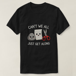 Schattig Steen Papier Schaar Gewoon Opschieten Gra T-shirt