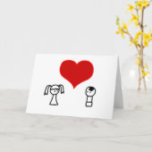 'Schattig stel' wenskaart Kaart (Gele Bloem)