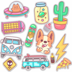 Schattig Sticker