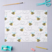 Schattig stuntel het Patroon van de Bij Tissuepapier (Craft)