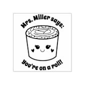 Schattig Sushi Je bent op dreef Lerarenbeloning Rubberstempel (Afrduk)