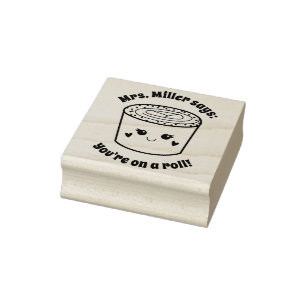 Schattig Sushi Je bent op dreef Lerarenbeloning Rubberstempel