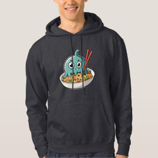 Schattig Sushi Monster Kawaii Cartoon Etenliefhebb Hoodie