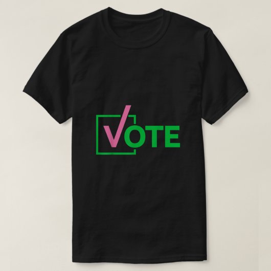 schattig t-shirt voor stemmen (Design voorkant)