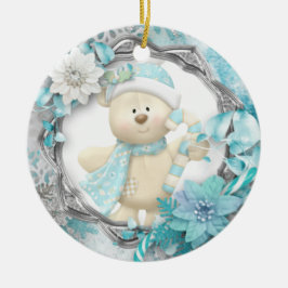 Schattig Teddy Bear Ceramic Ornament