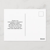 Schattig teddybeer met een rood hart dank je briefkaart (Achterkant)