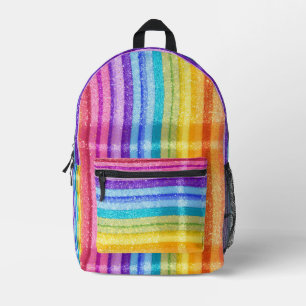 Schattig Terug naar School Mooie Regenboog Waterve Bedrukte Rugzak
