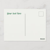 Schattig theehuis dank je  briefkaart (Achterkant)