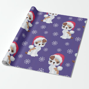 Schattig thema sneeuwvlokken cadeaupapier