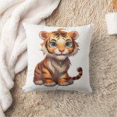 Schattig Tiger Wall Decal Kussen (Deken)