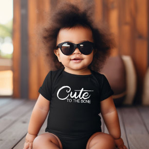 Schattig tot op het Bot Zwart Romper
