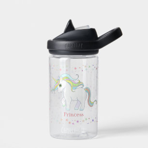 Schattig tover eenhoorn & meerkleurige sterren waterfles