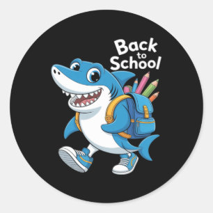 Schattig Tralalero Tralala Italiaanse Brainrot Ter Ronde Sticker