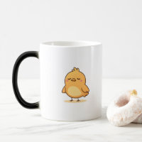 Schattig Treurig Kuiken Minimalistische Cartoon