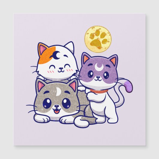 Schattig trio: drie Schattigee katten (Voorkant)