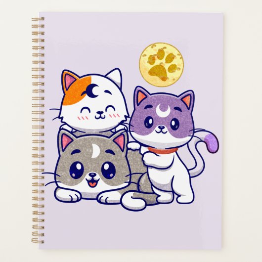Schattig trio: drie Schattigee katten Planner (Voorkant)