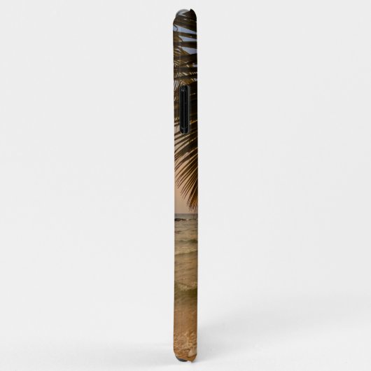 Schattig tropisch strand, palmgolven Sunset Case-Mate iPhone Case (Achterkant/rechts)