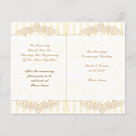 schattig trouwprogramma (Voorkant)