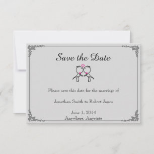 Schattig Twee Grooms Kussen Gay Bruiloft Save the  Save The Date