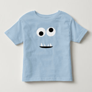Schattig twee oegge Monster Face Funny Kinder Gree Shirts