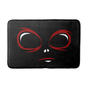 Schattig ufo gezicht monster badmat