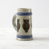 SCHATTIG UIL DESIGN Bier Stein Bierpul (Voorkant links)